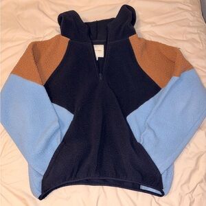 American Eagle Outfitters Black, Blue, and Brown Sweater
